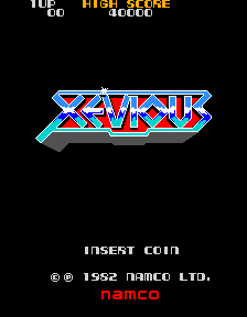 Xevious (Namco) Title Screen